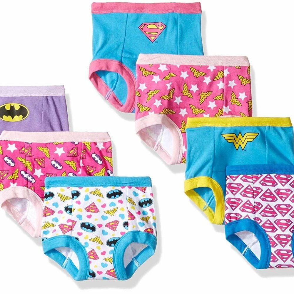 Justice League Girls Training Pants 3T 7-Pack